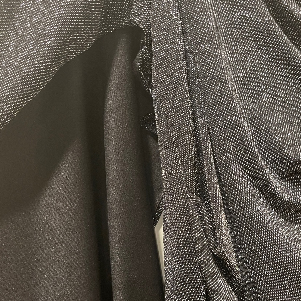 NWT Betsy & Adam Glittering Black Maxi Dress - Picture 7 of 13